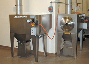 Stainless steel collectors are used for food processing.