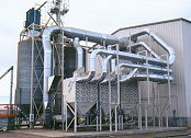 Cartridge collectors collect grain and seed dust.