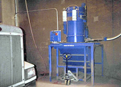 Industrial vacuum for cement dust.